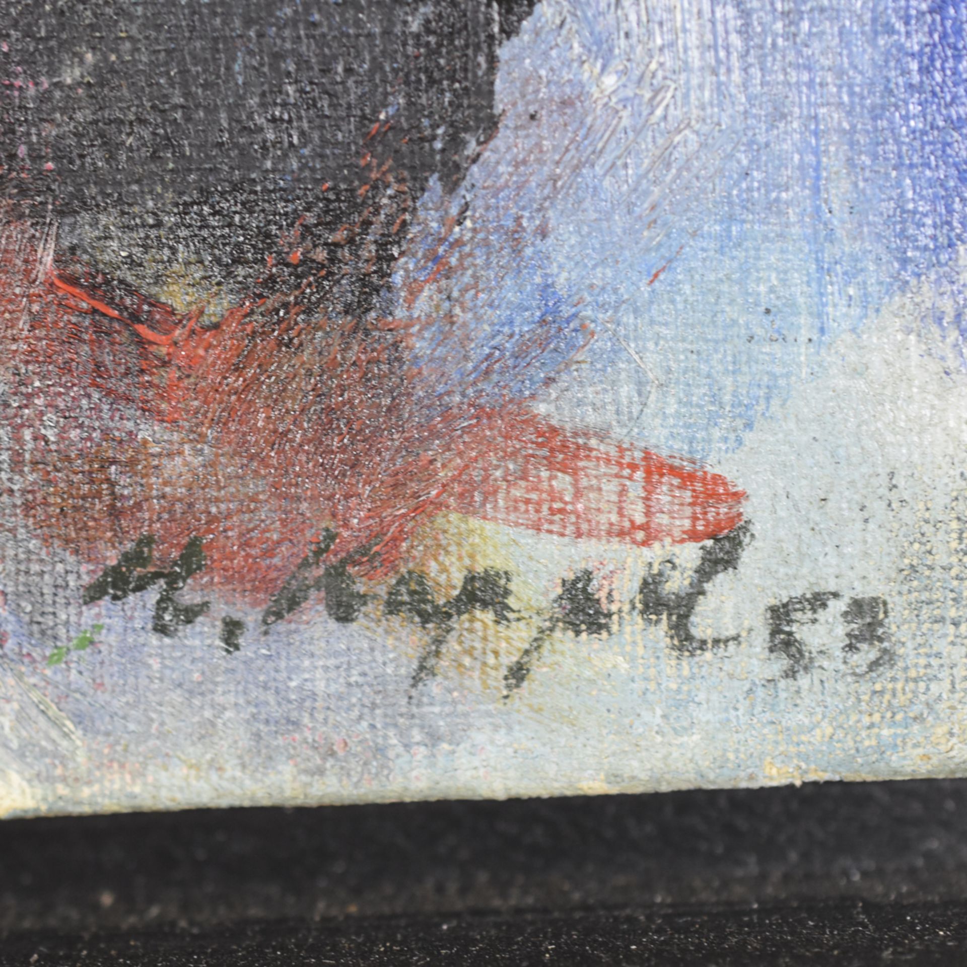 Hugh Kappel Abstract Oil on Canvas - Bild 3 aus 3