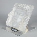 Lalique Crystal Figural Plaque Masque de Femme