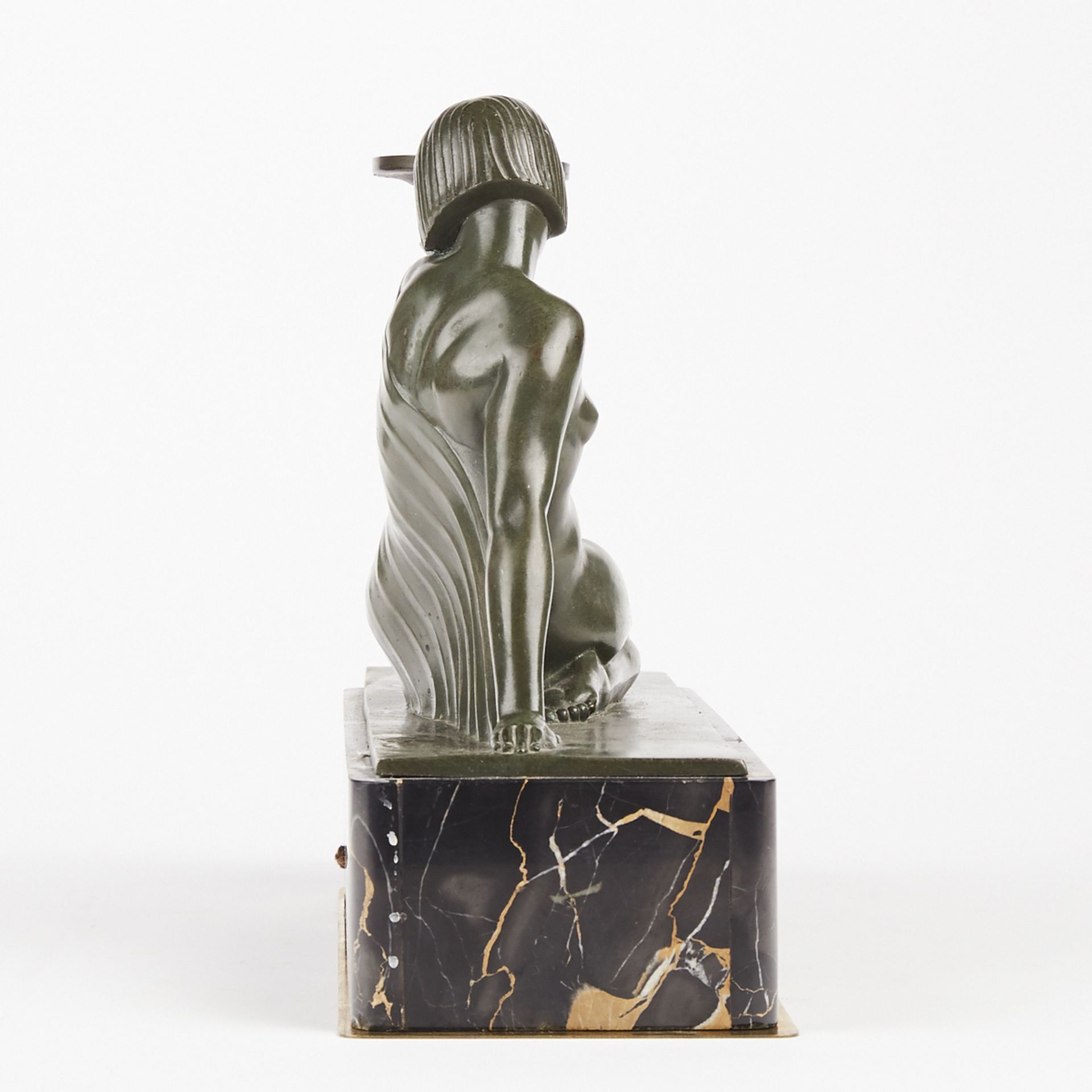 Raymonde Guerbe French Bronze Nude Lamp - Bild 5 aus 10
