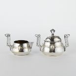 Art Deco WMF Sugar Bowl & Creamer Set