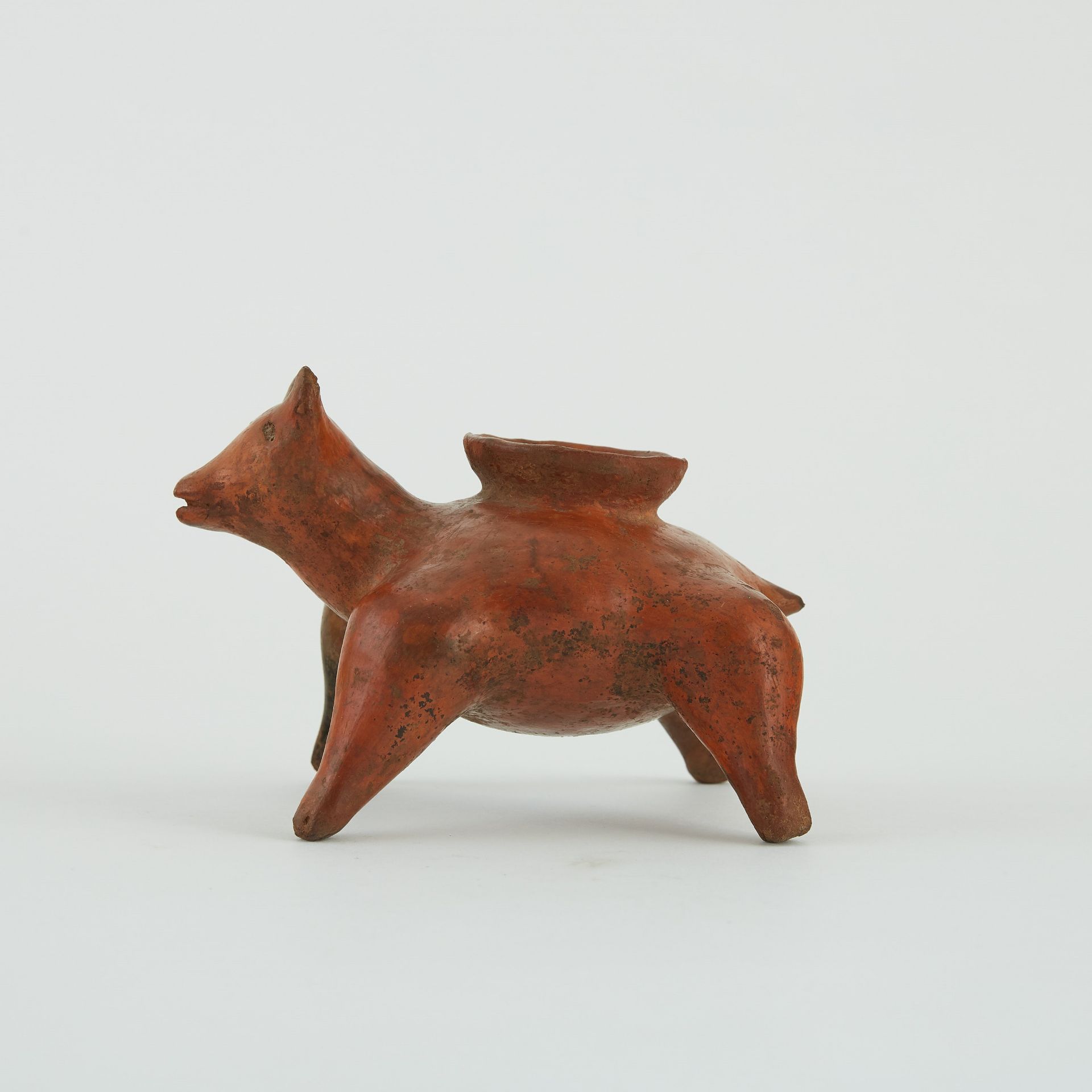 Pre-Columbian Nayarit Ceramic Dog Vessel - Bild 3 aus 6