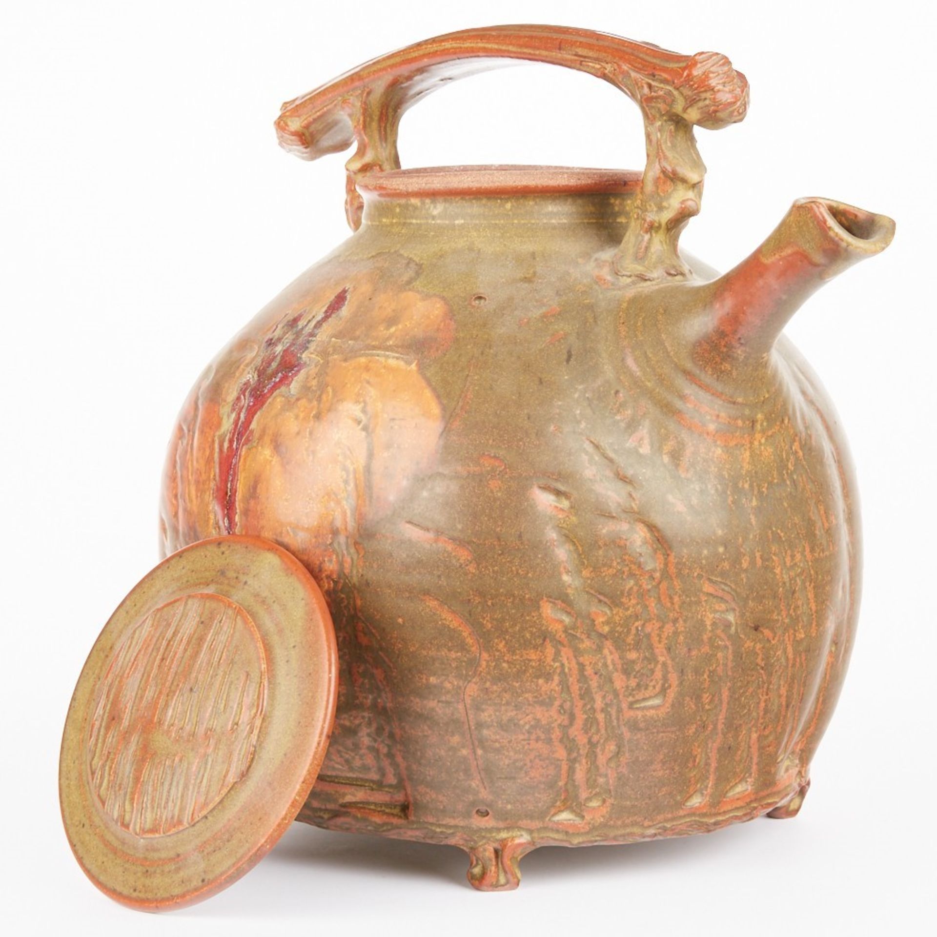 Monumental Studio Pottery Ceramic Teapot - Image 5 of 10