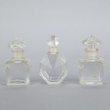 Grp: 3 Baccarat Guerlain Perfume Bottles