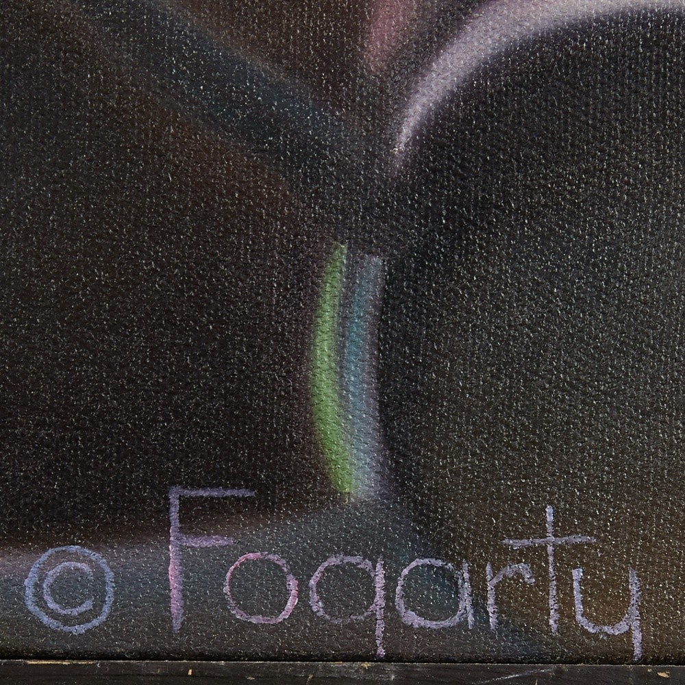Terrence Fogarty "Jockey II" Oil on Canvas - Image 3 of 3