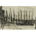 James Whistler "Billingsgate" Etching & Drypoint