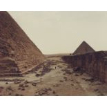 Richard Misrach "White Man Contemplating Pyramids" Photograph