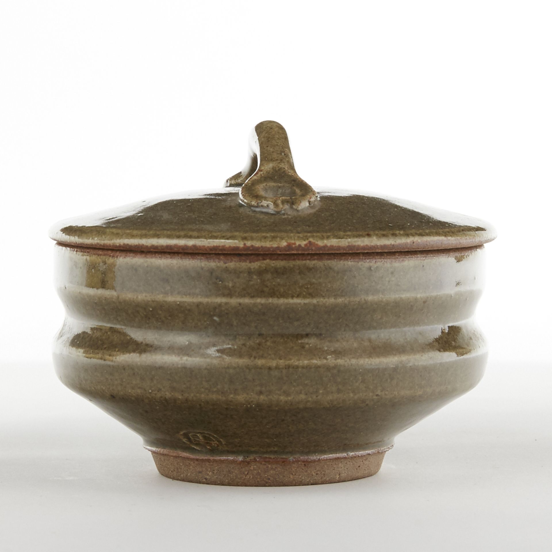 Warren MacKenzie Studio Pottery Lidded Bowl Marked - Image 2 of 7