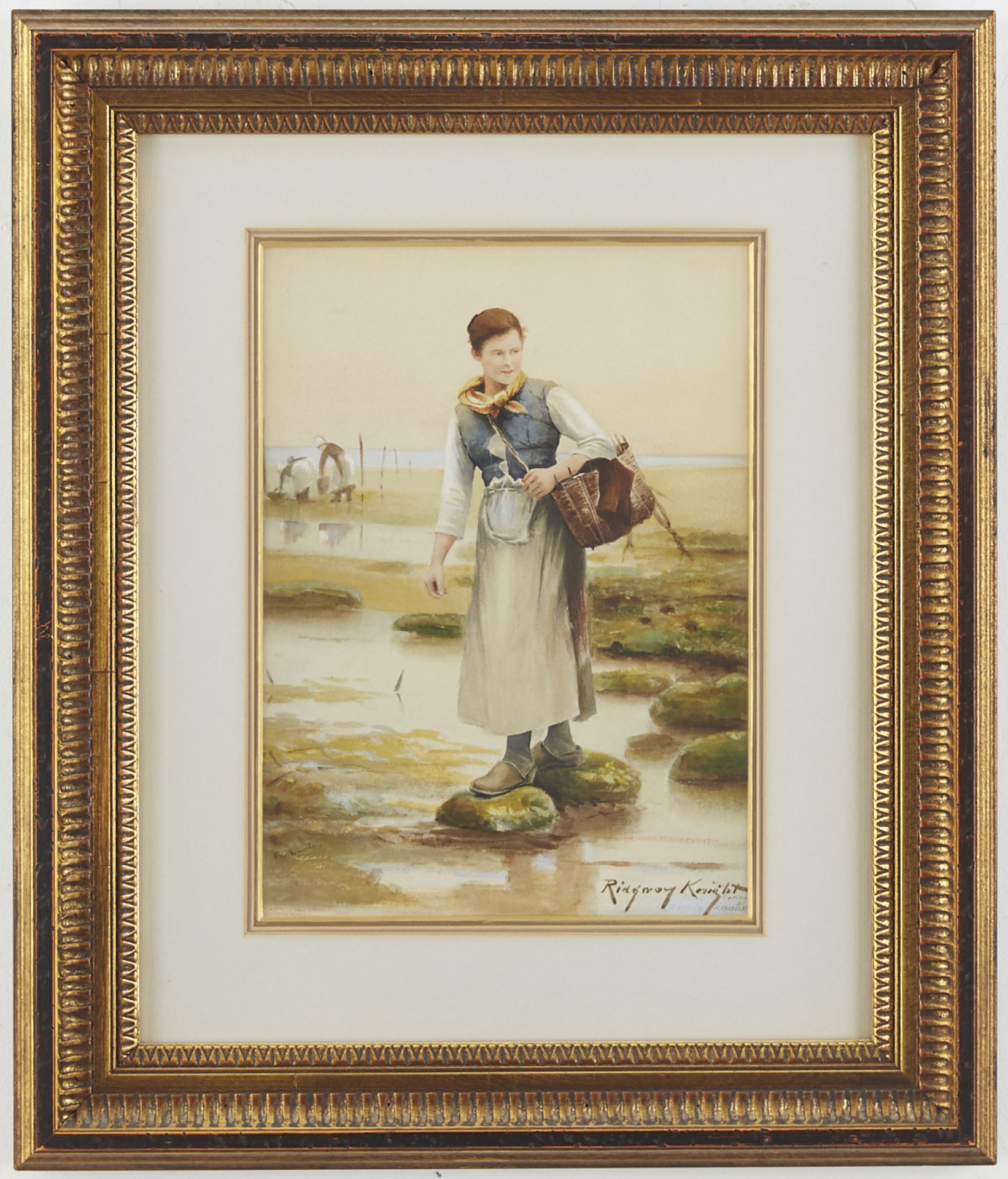 Daniel Ridgway Knight Watercolor & Print - Bild 2 aus 3