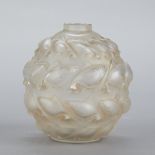 Rene Lalique Glass Camaret Fish Patterned Vase