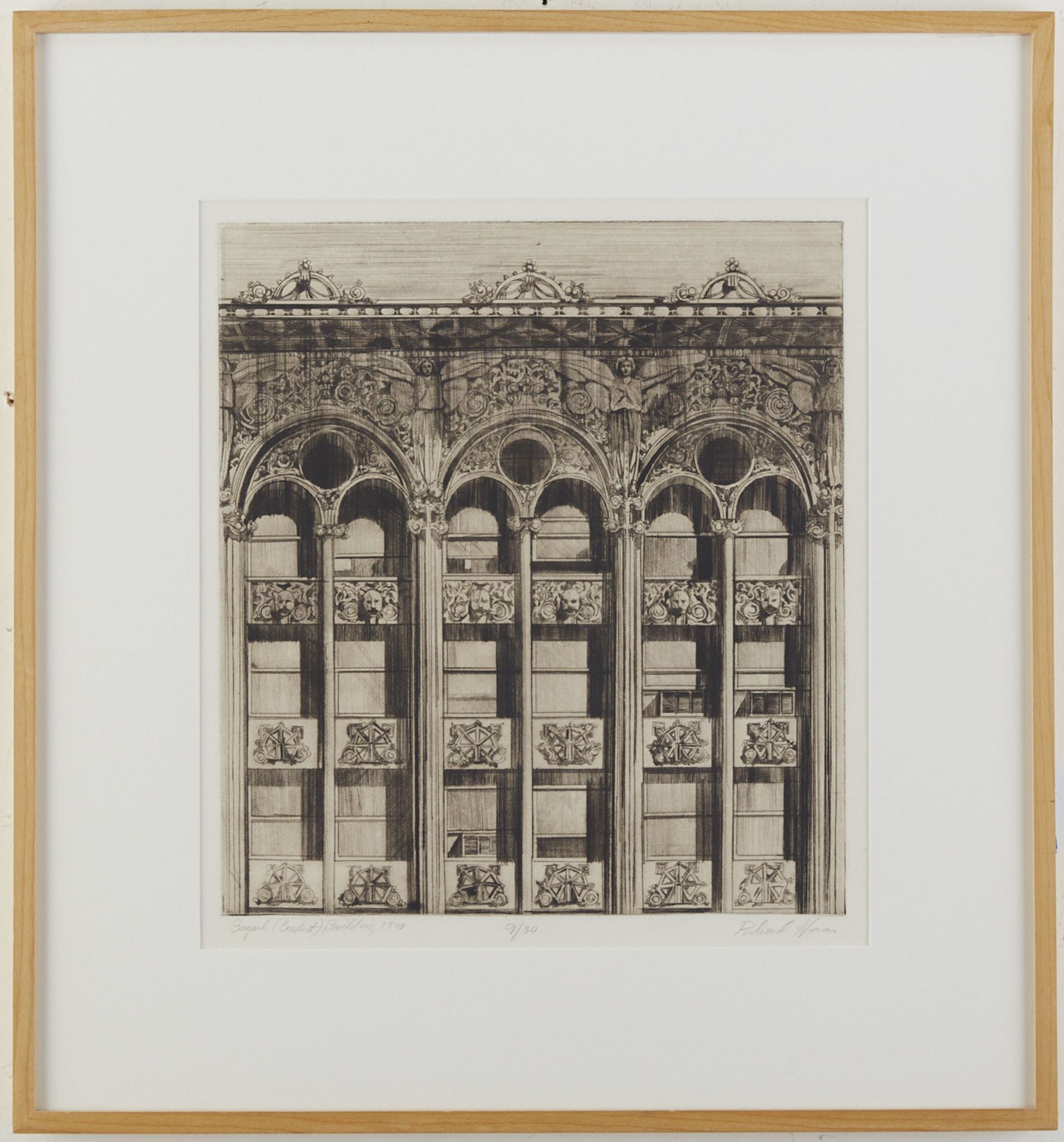 Richard Haas "Bayard (Condict) Building" Etching & Drypoint - Bild 2 aus 5