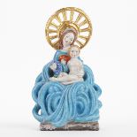 Schleiss Gmunden Art Deco Madonna & Child Ceramic Sculpture