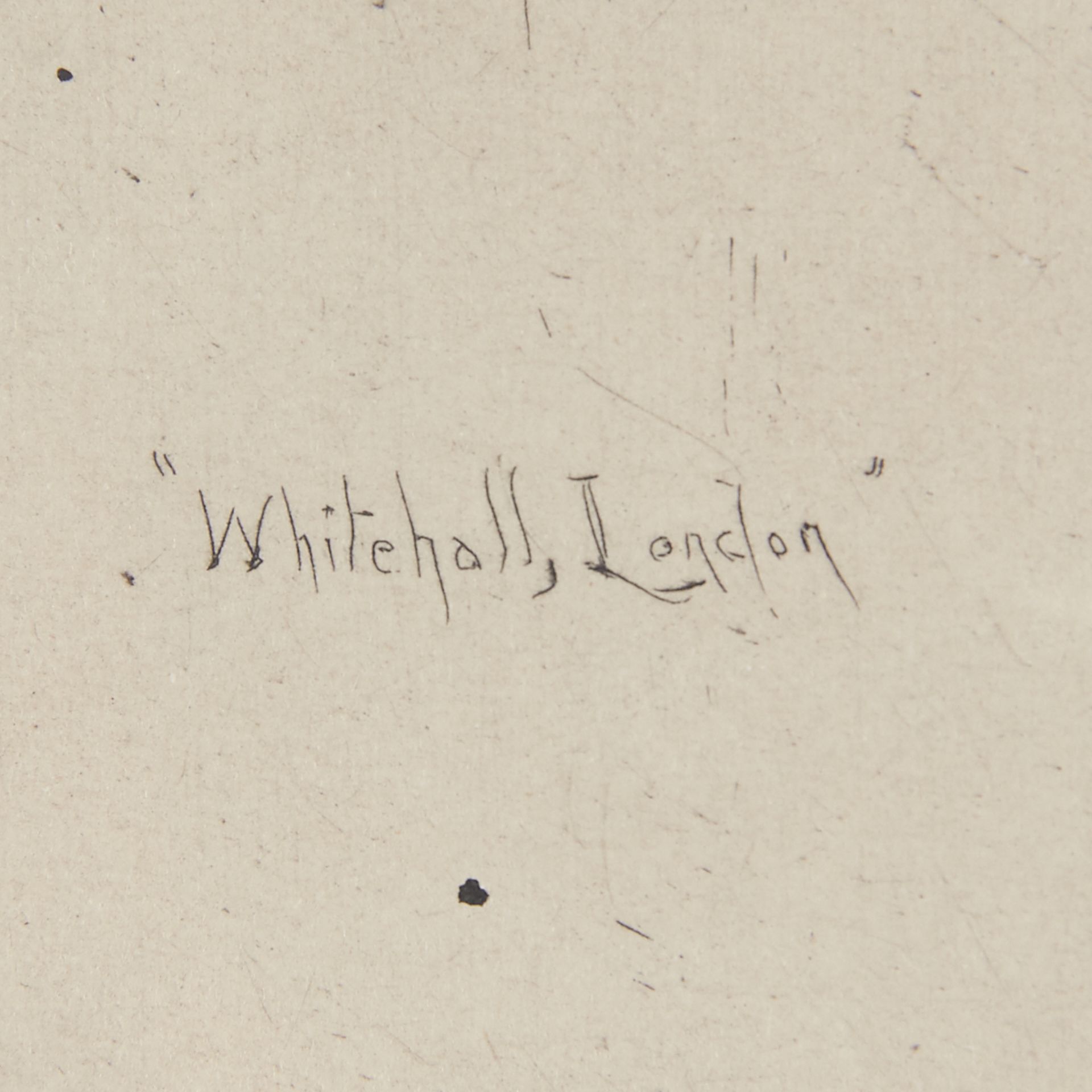 Frank Armington "Whitehall London" Etching - Image 6 of 7