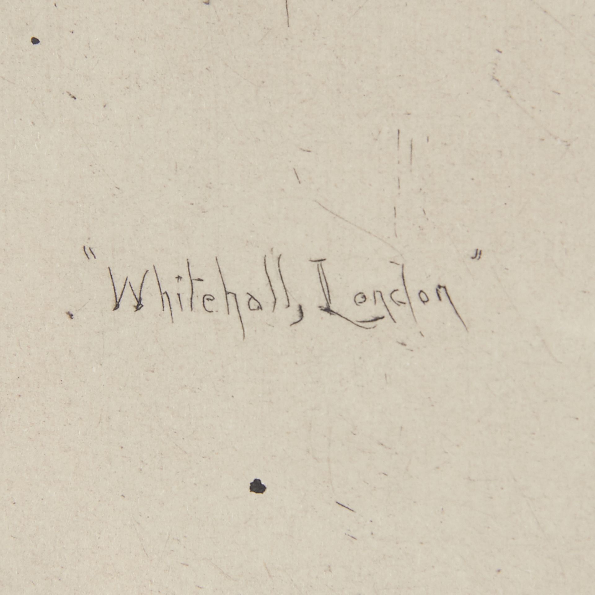 Frank Armington "Whitehall London" Etching - Bild 6 aus 7