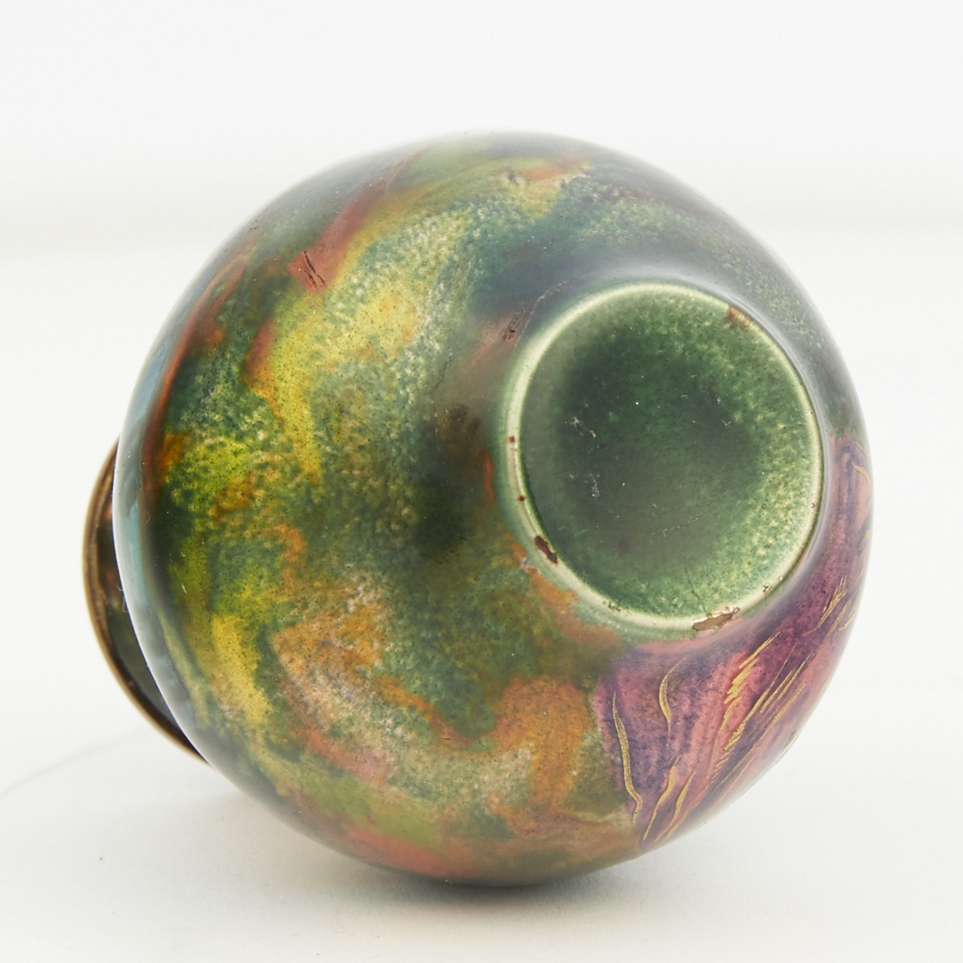 Borval Enamelware Metal Vase - Image 7 of 8