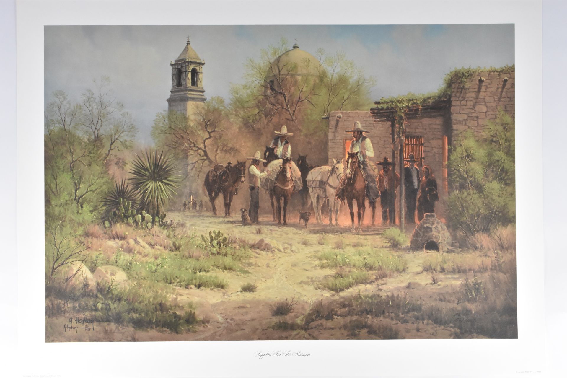 G. Harvey "Supplies for the Mission" Lithograph Art Print