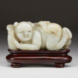 Early Qing Chinese Carved Jade Figure of a Boy