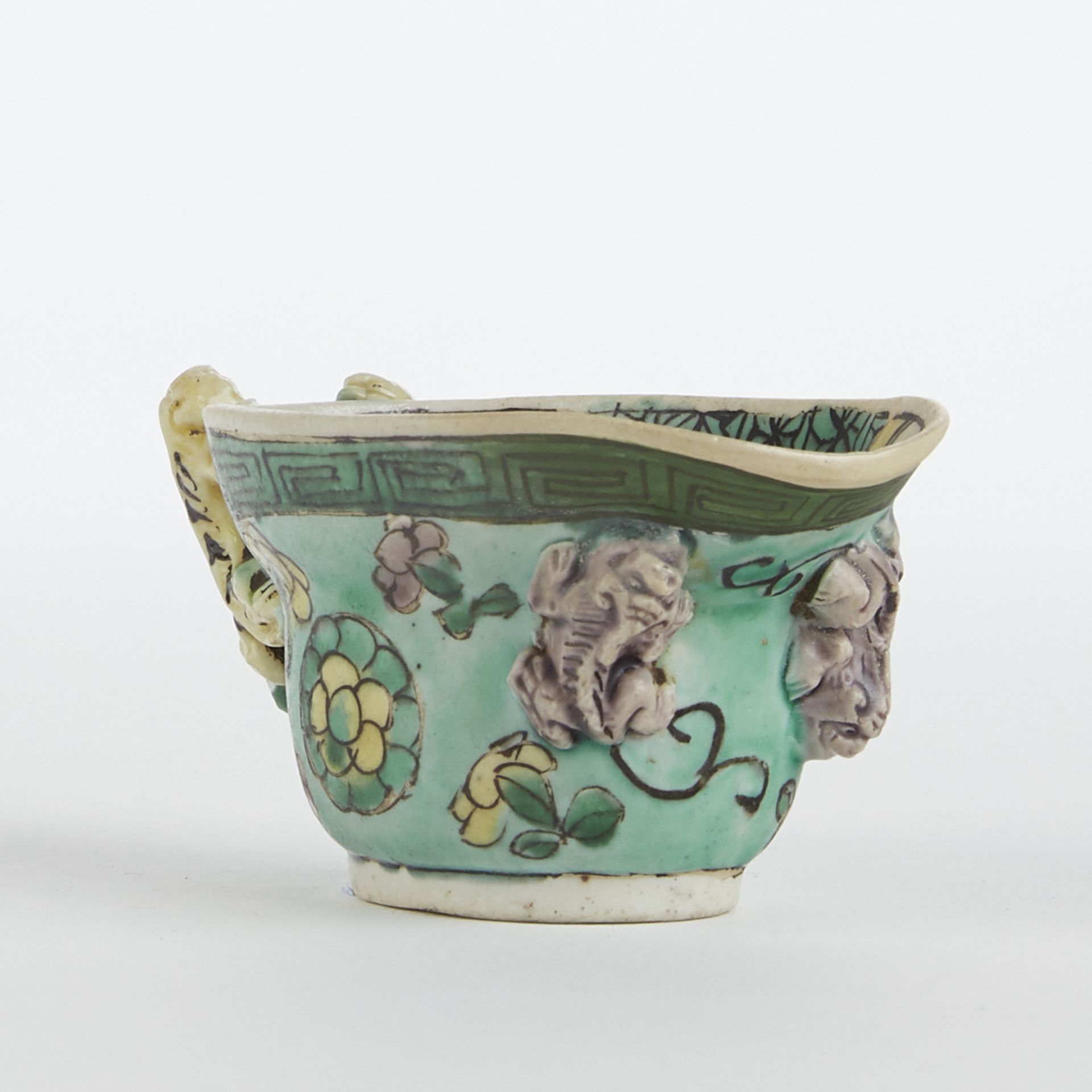 Chinese Kangxi Biscuit Glazed Porcelain Sauce Boat - Image 2 of 8