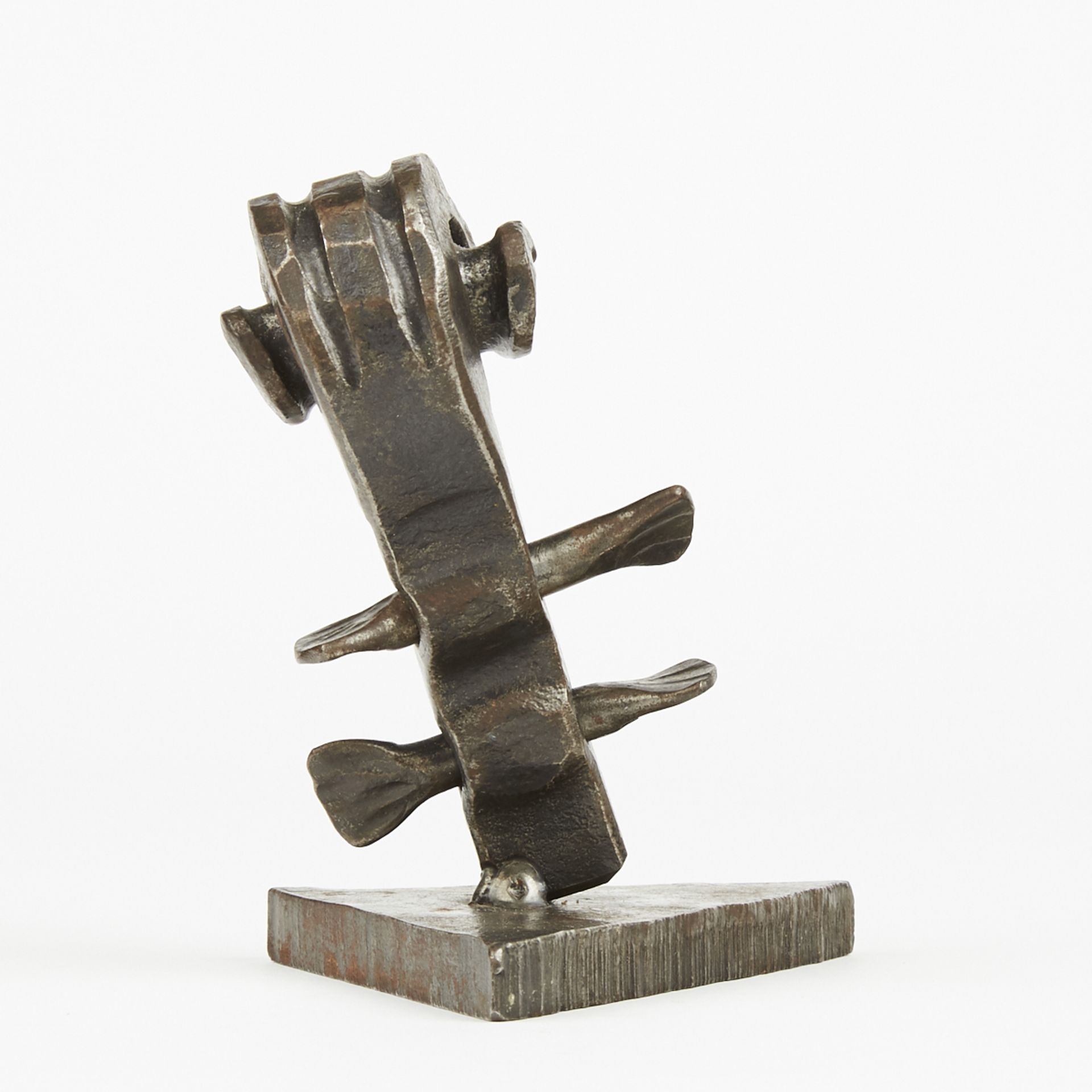L. Cooper Violin Scroll Hand Wrought Iron Metal Sculpture - Bild 4 aus 7