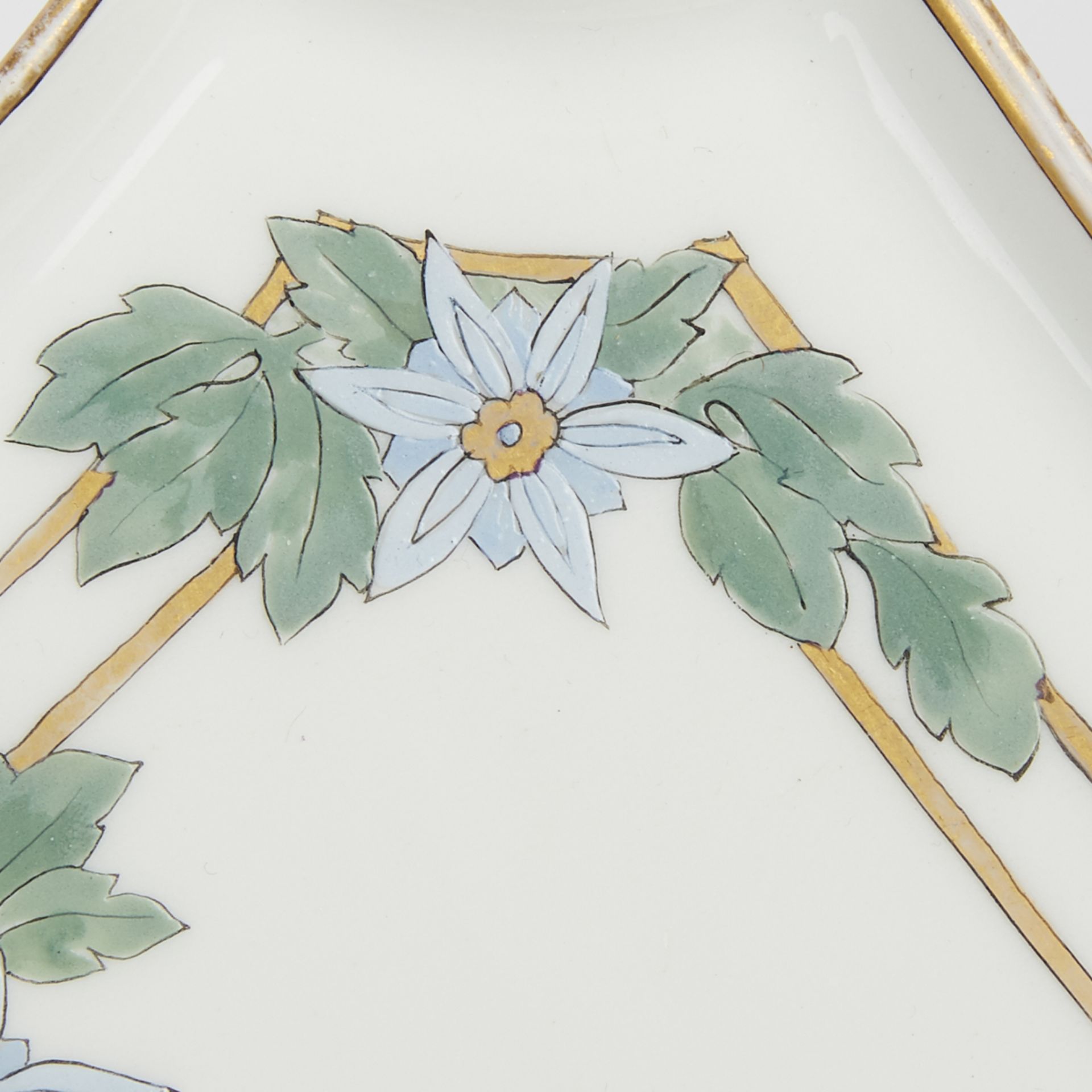 Florence Hubbard Chicago Arts + Crafts French Porcelain Tray - Image 5 of 6