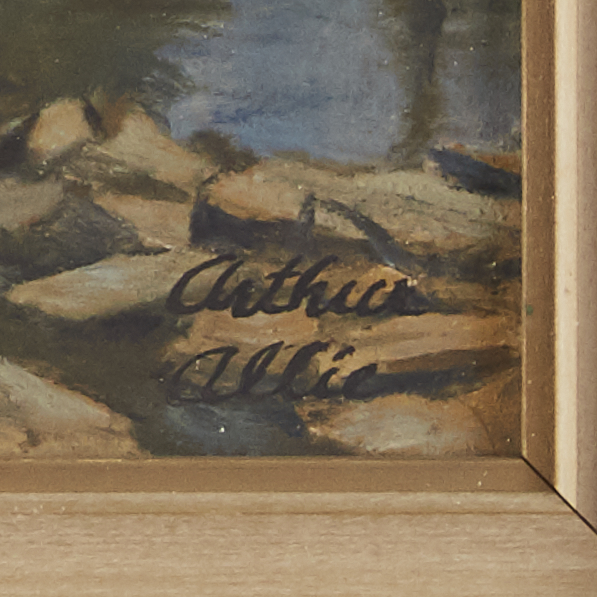 Arthur Allie St. Paul Painting on Board - Image 3 of 3