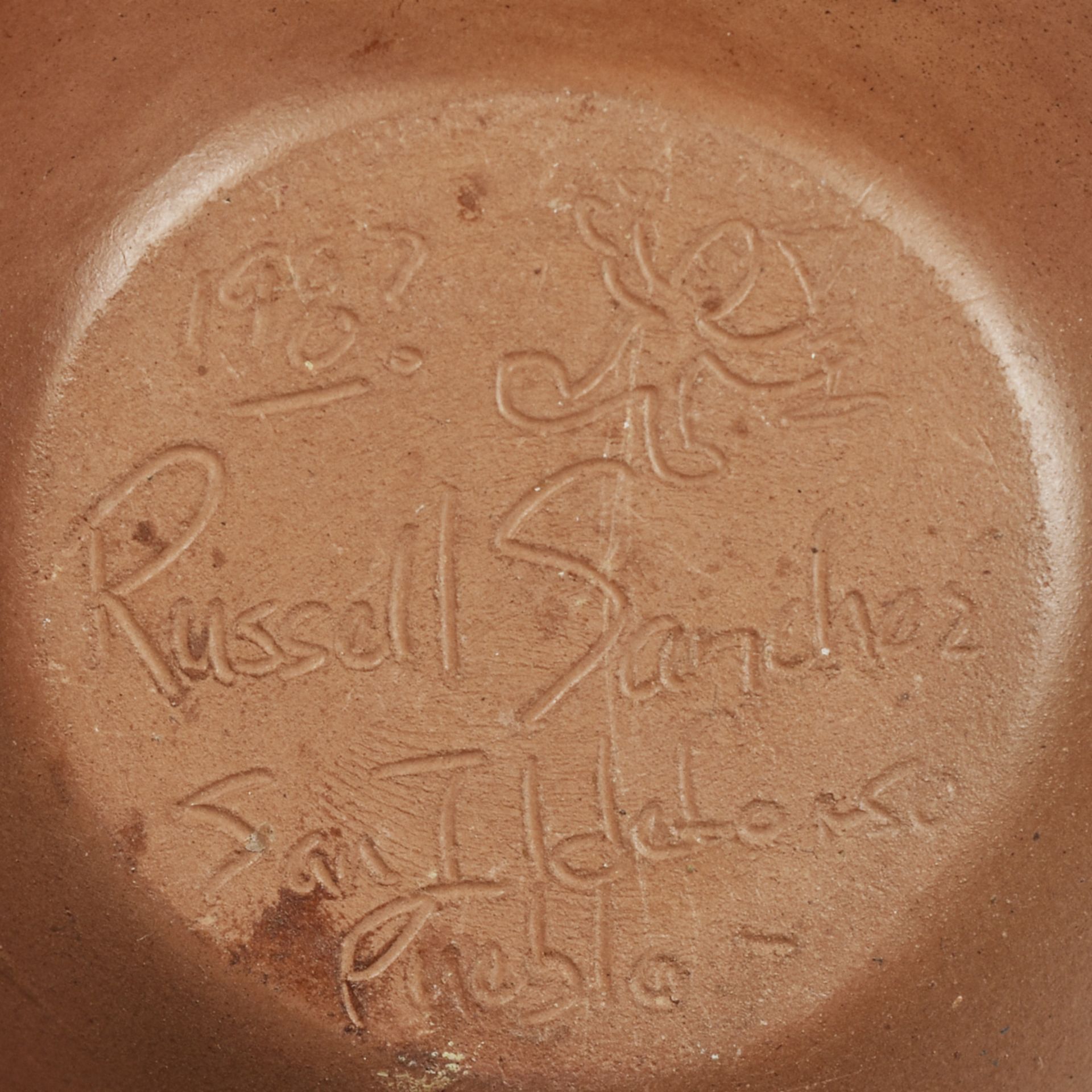 Russell Sanchez San Ildefonso Pueblo Pottery Jar - Bild 7 aus 7