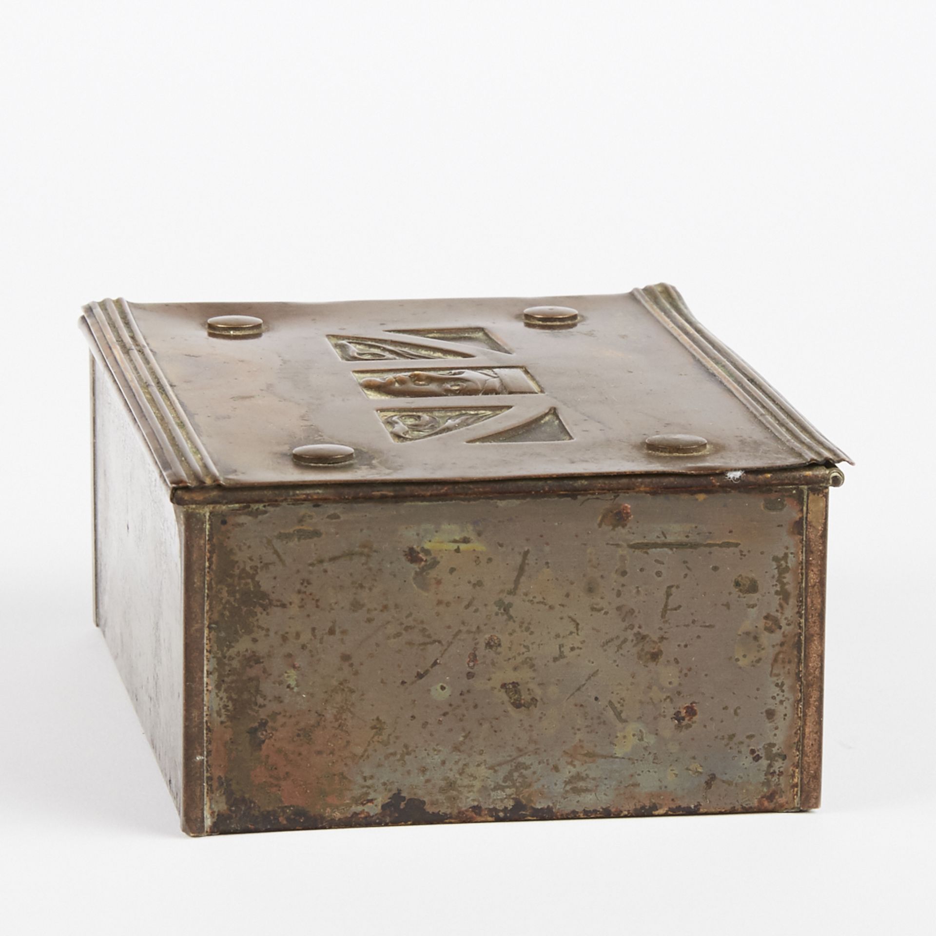Karl Deffner Art Nouveau Brass Box - Bild 6 aus 9