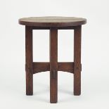 Arts & Crafts Mission Round Side Table