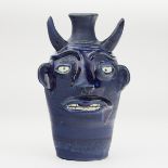 Randy Tobias Contemporary North Carolina Folk Art Devil Face Jug