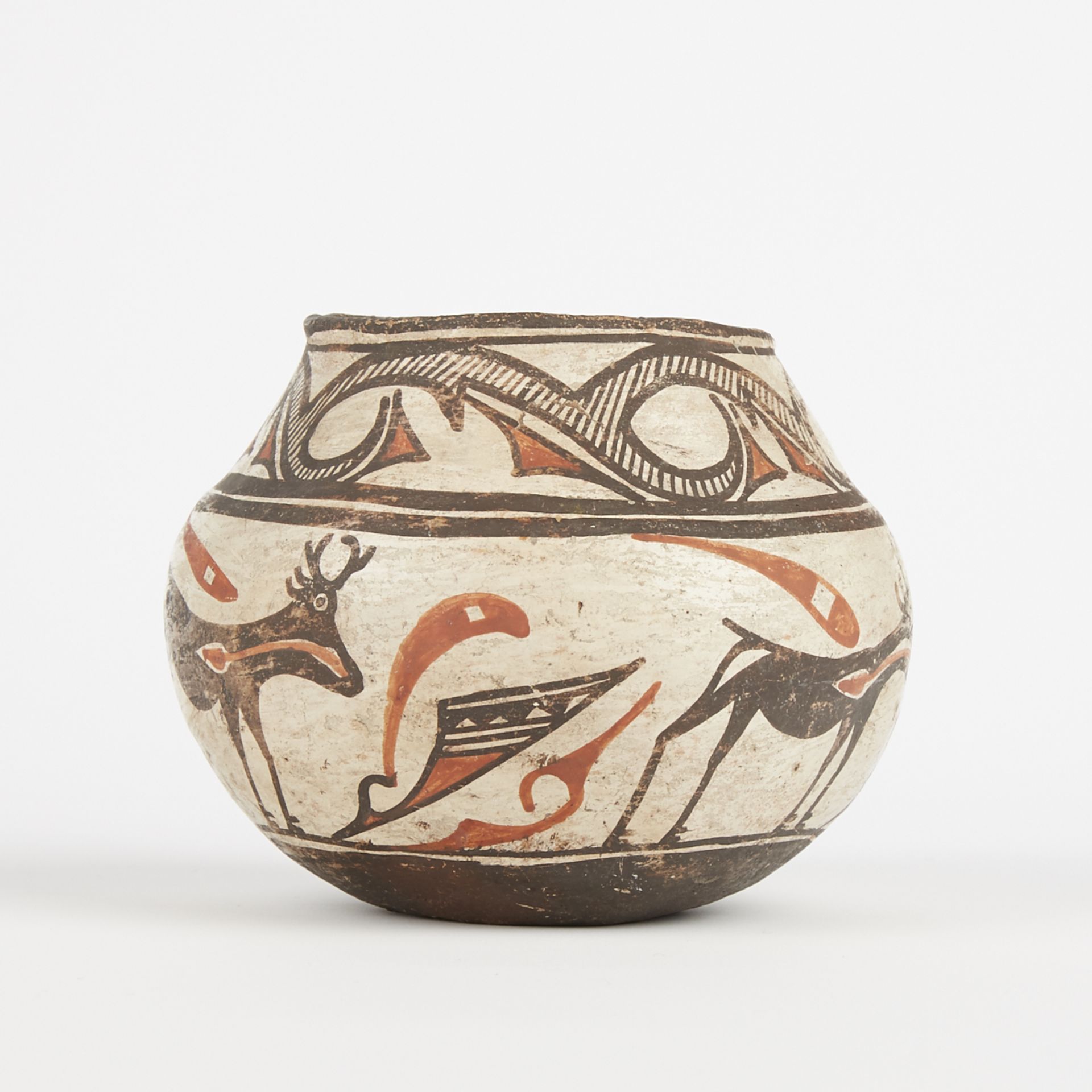 Early Zuni Pueblo Child's Olla Pottery Water Jar - Image 3 of 5