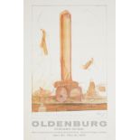 Signed Claes Oldenburg Chicago Show 1969 Print Poster