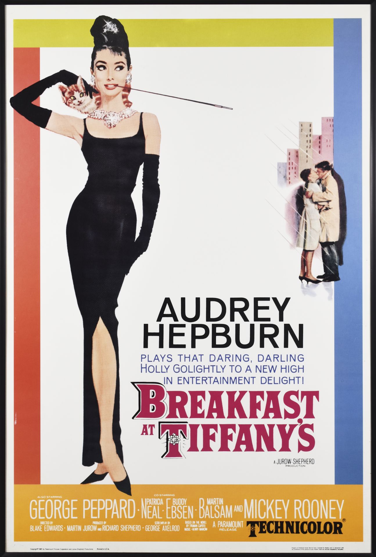 Breakfast at Tiffany's Original Movie Poster 1961 - Image 2 of 4