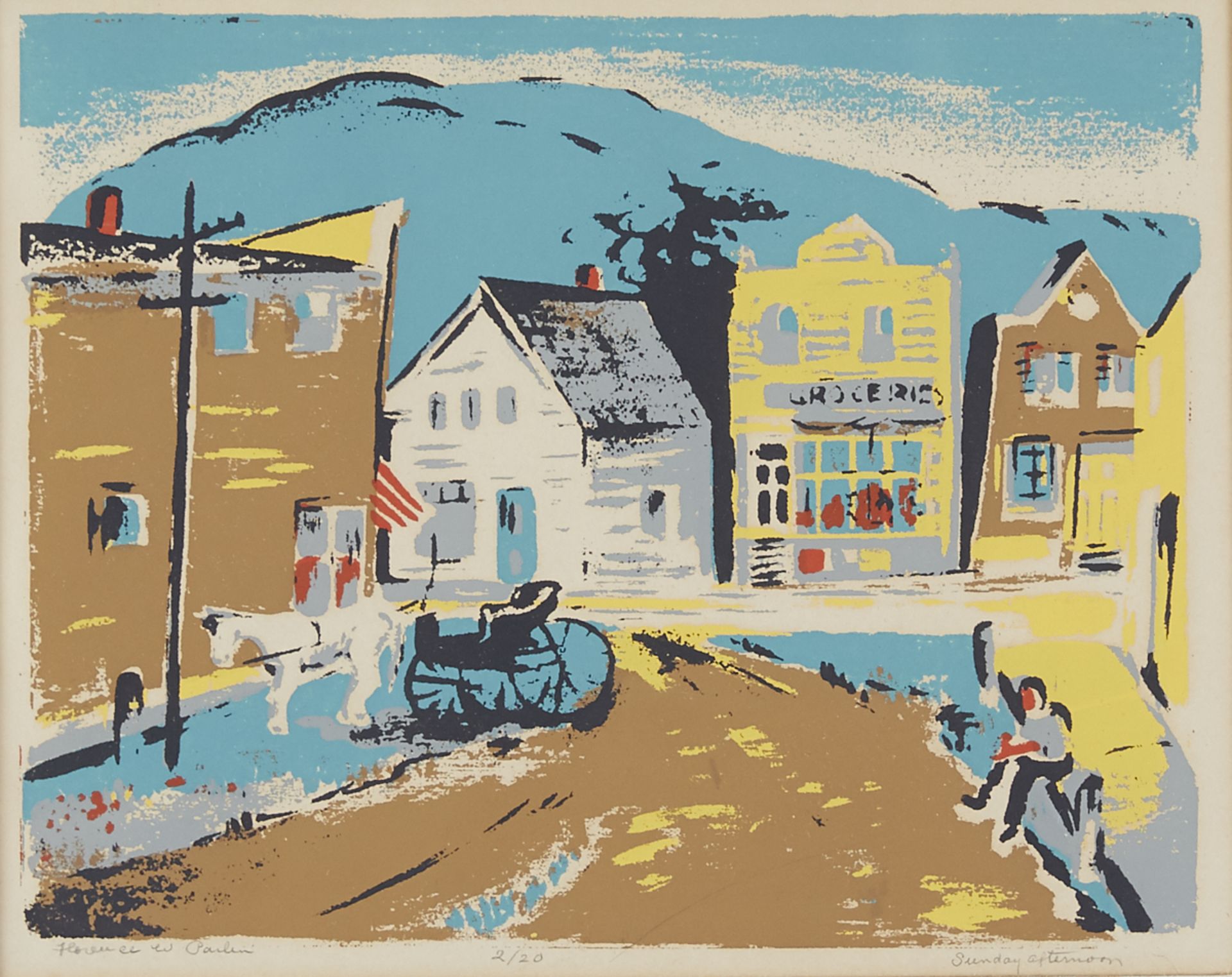 Florence Palin "Sunday Afternoon" Print