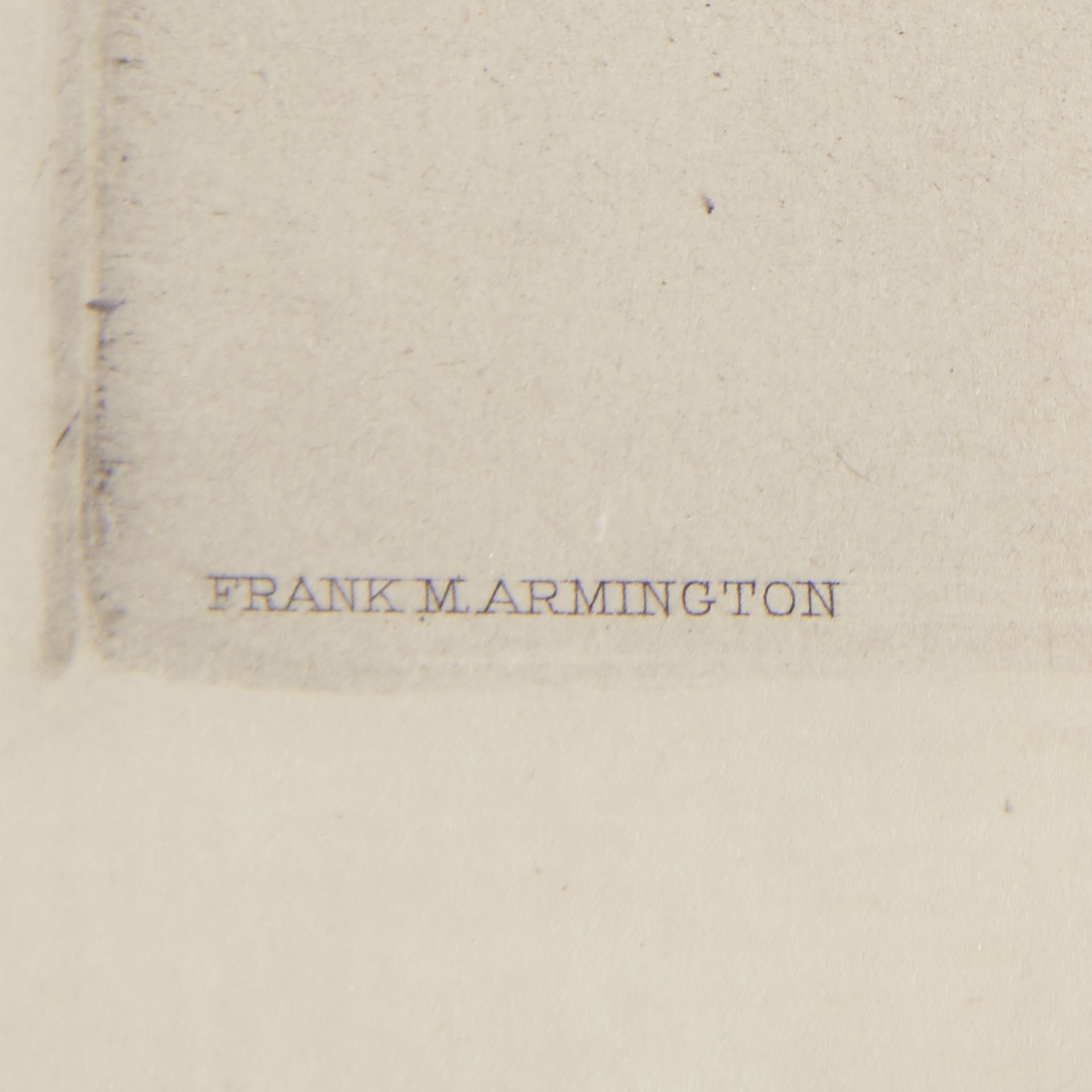 Frank Armington "Whitehall London" Etching - Image 5 of 7