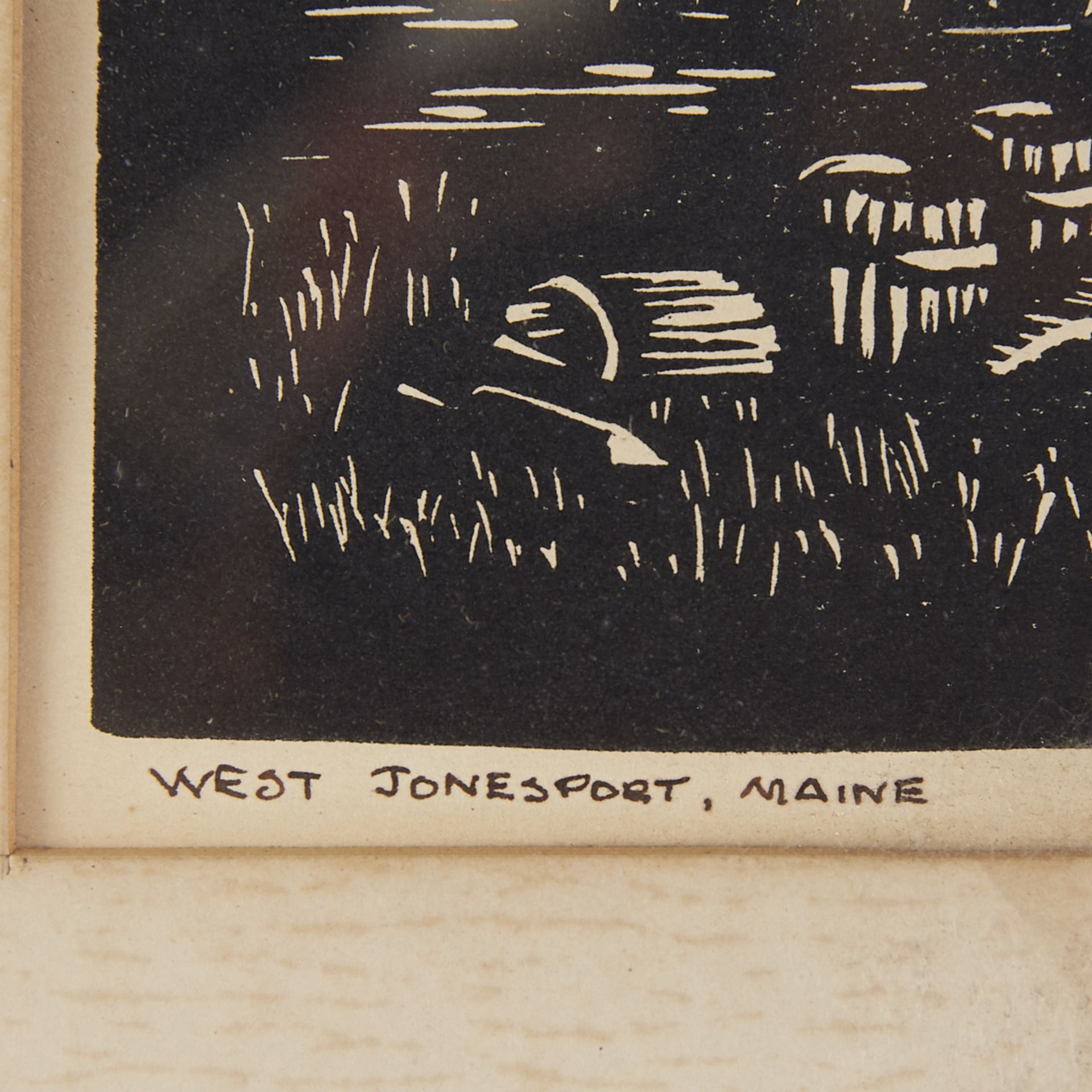 Deco Era Block Print "West Jonesport, Maine" SHM - Bild 3 aus 4