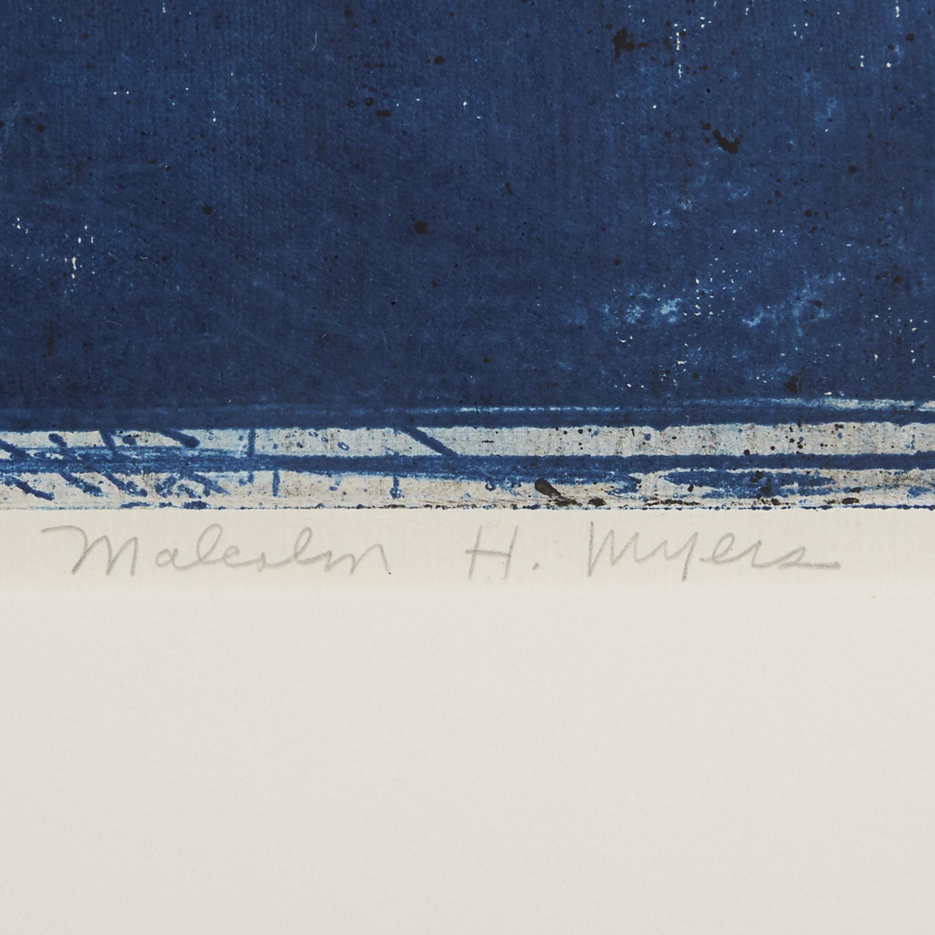 Malcolm Haynie Myers "The Blue Rider" Color Intaglio - Bild 4 aus 5
