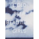 Ed Ruscha "Cold Beer Beautiful Girls" Color Lithograph on Wove Paper