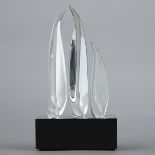 Guyol for Cartier Three Crystal Teardrops Sculpture