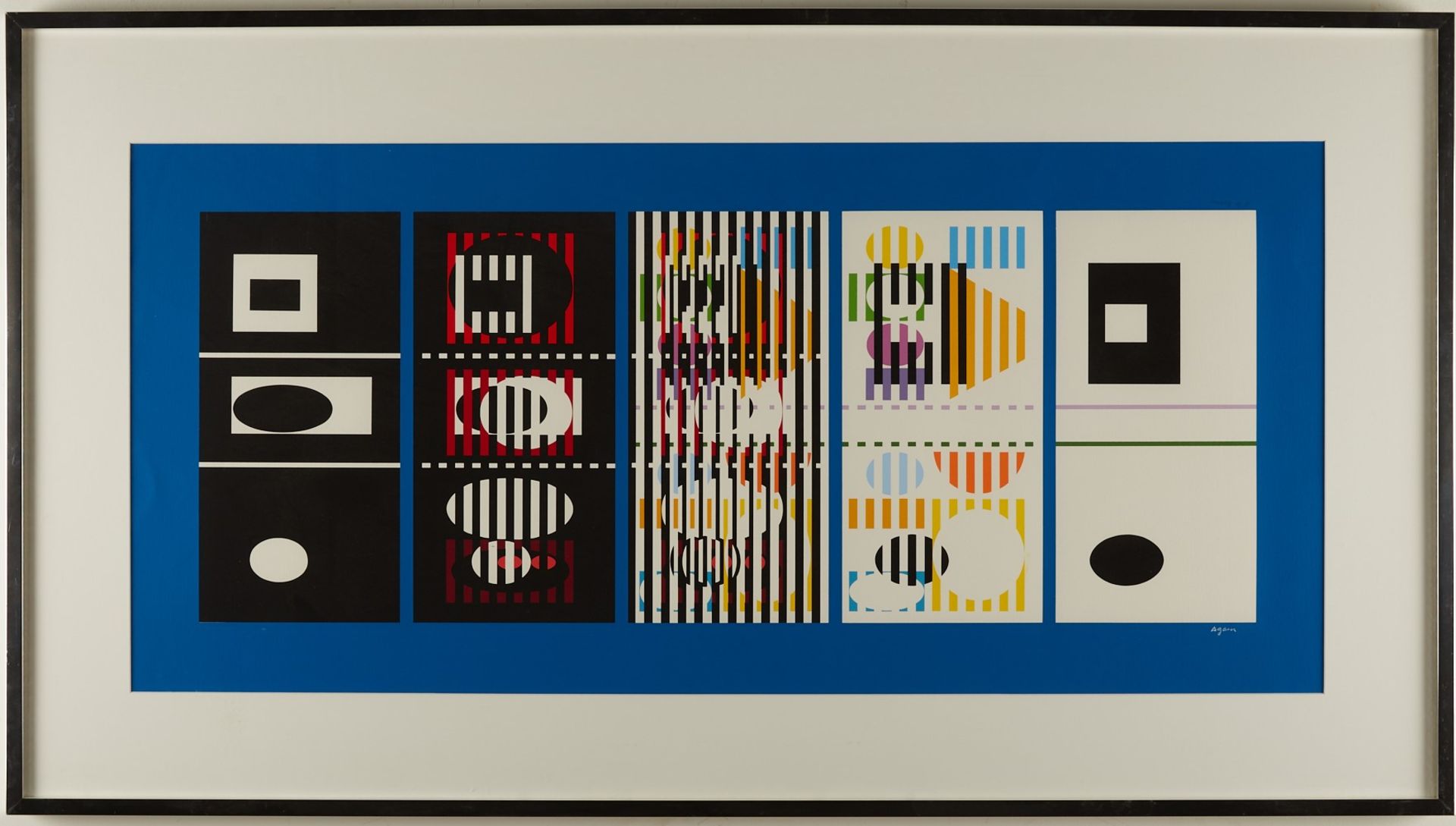 Yaacov Agam "Five Phases" Silkscreen - Bild 2 aus 3