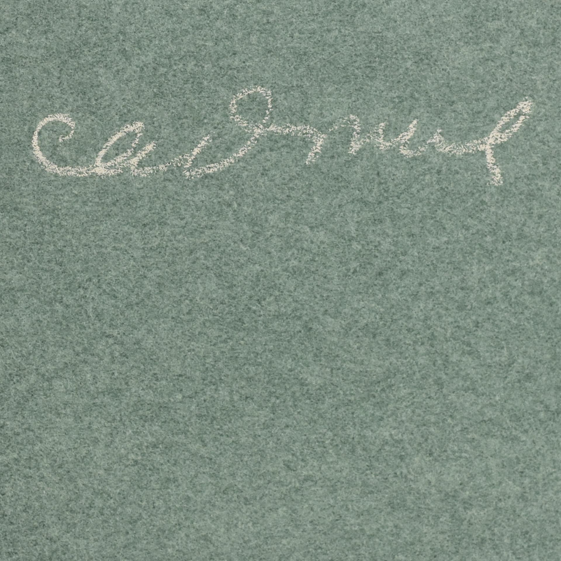 Paul Cadmus 4 Nudes Crayon on Green Paper - Bild 3 aus 4