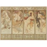 Alphonse Mucha "Seasons" Lithograph Print