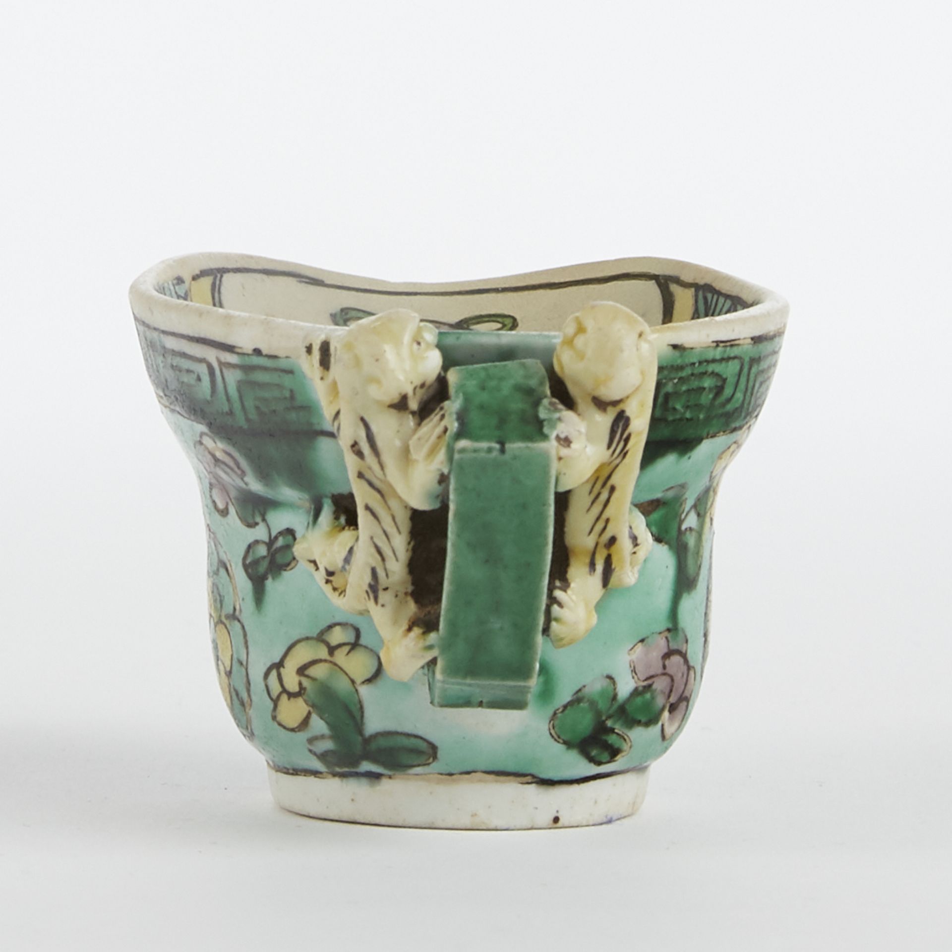 Chinese Kangxi Biscuit Glazed Porcelain Sauce Boat - Image 5 of 8