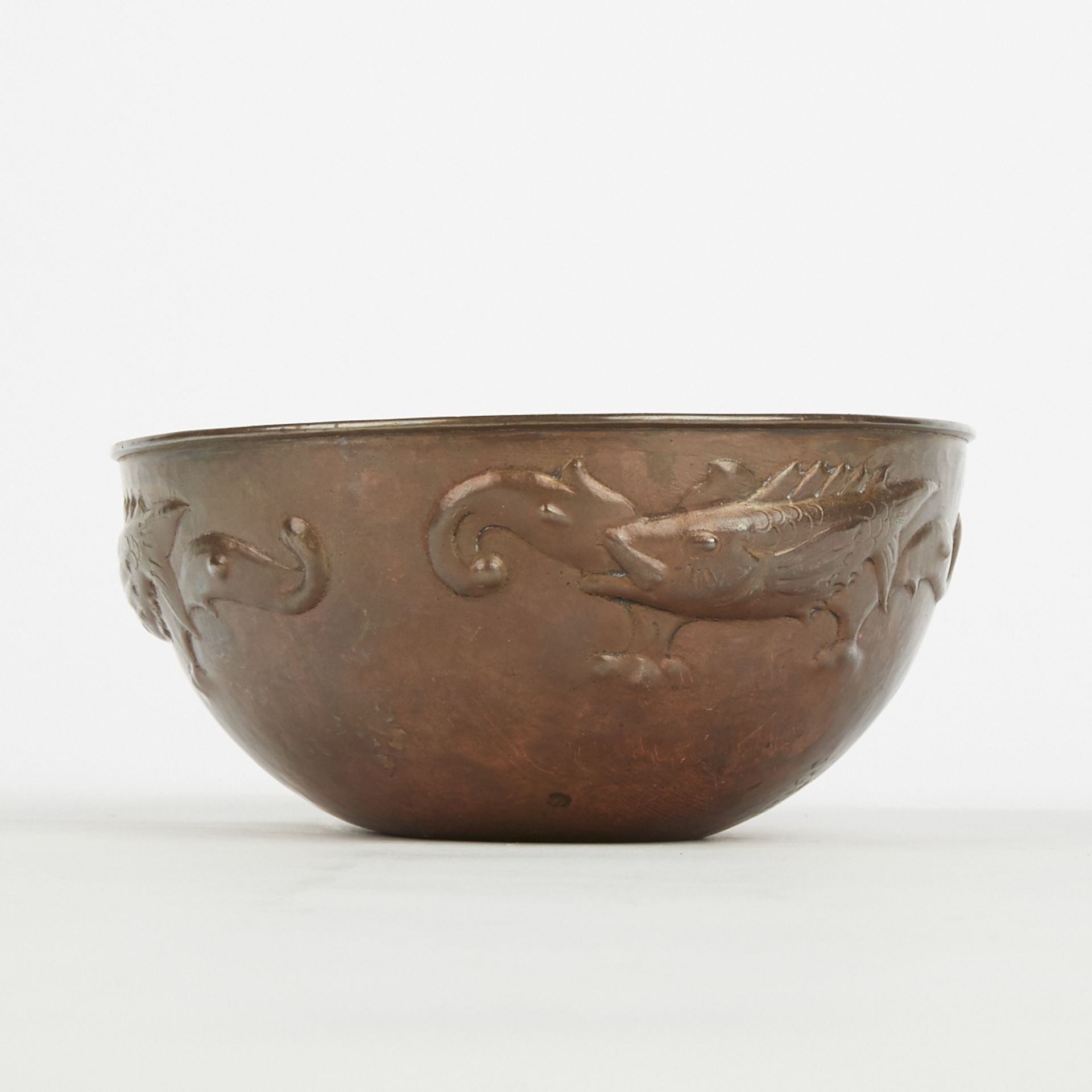 Newlyn School English Arts & Crafts Copper Bowl - Marked - Image 4 of 7