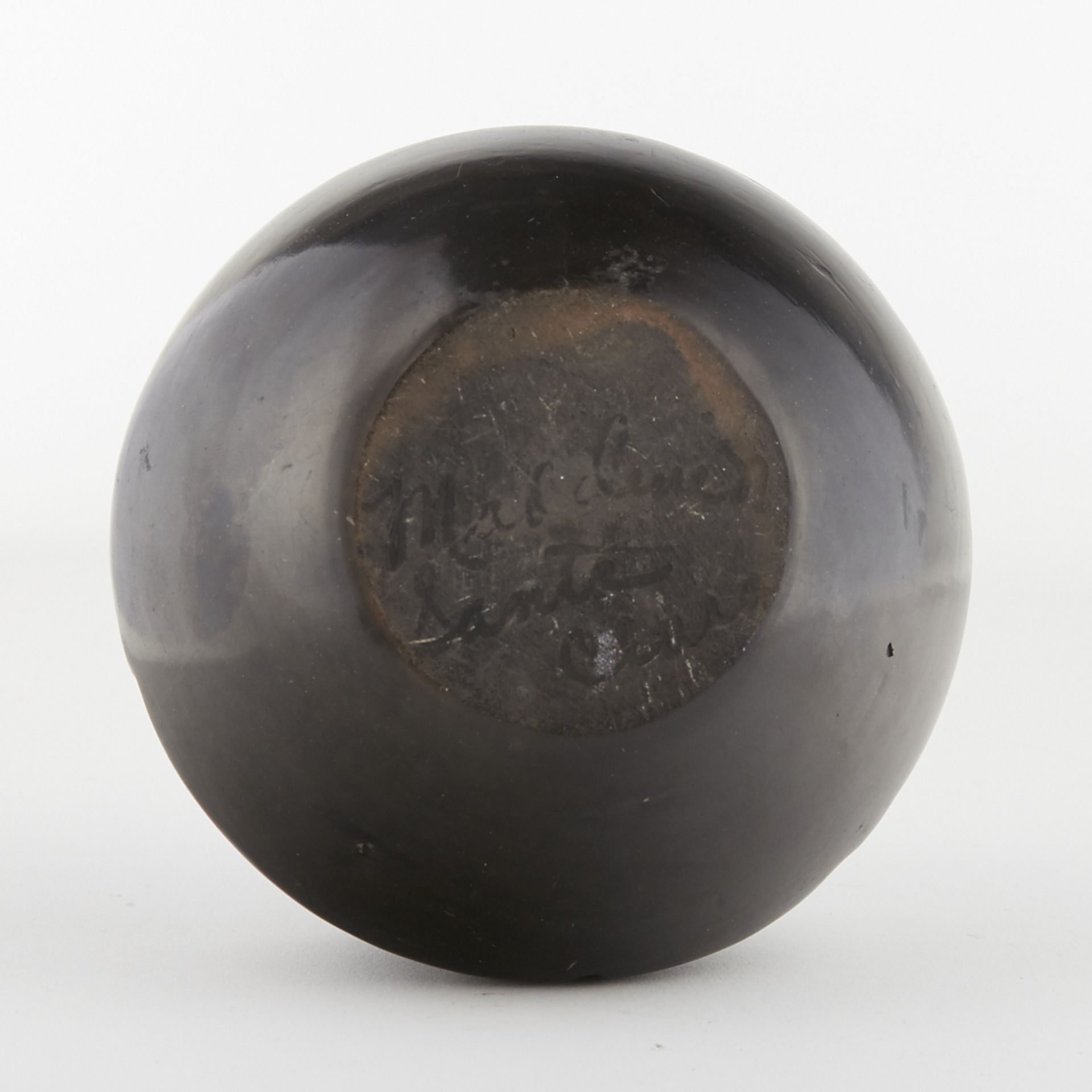 Pueblo Madeline Naranjo Blackware Pottery Vase - Image 6 of 7