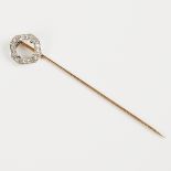 Diamond 14 K Gold Stick Pin