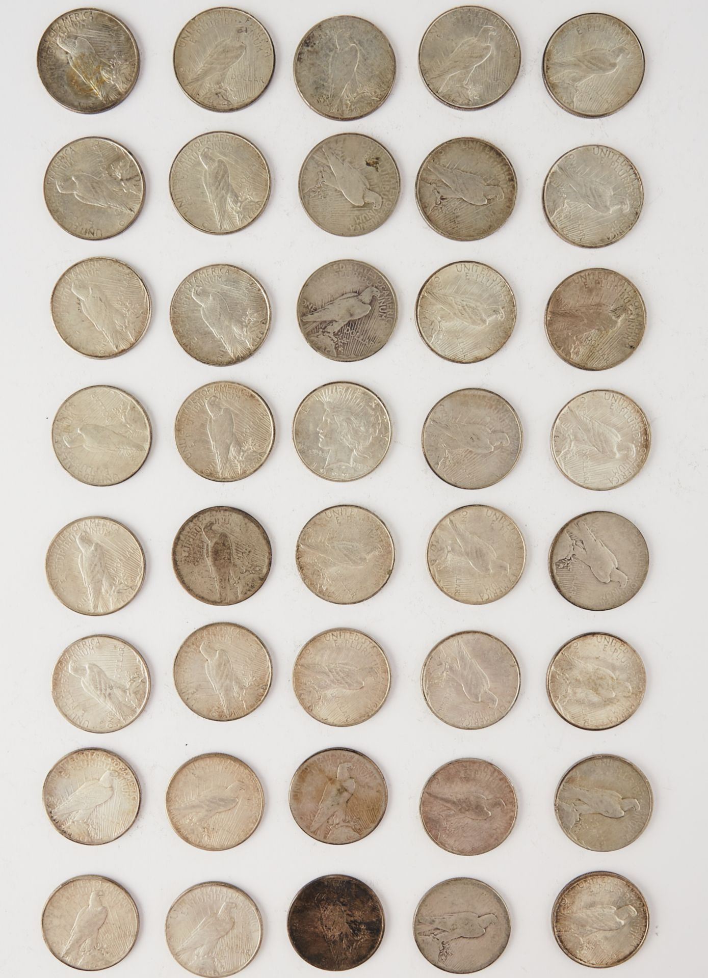 Grp: 40 Silver Dollar Morgan Coins - Image 2 of 4
