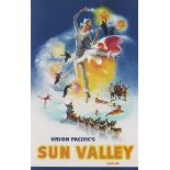 Union Pacific Railroad Sun Valley Idaho Travel Poster