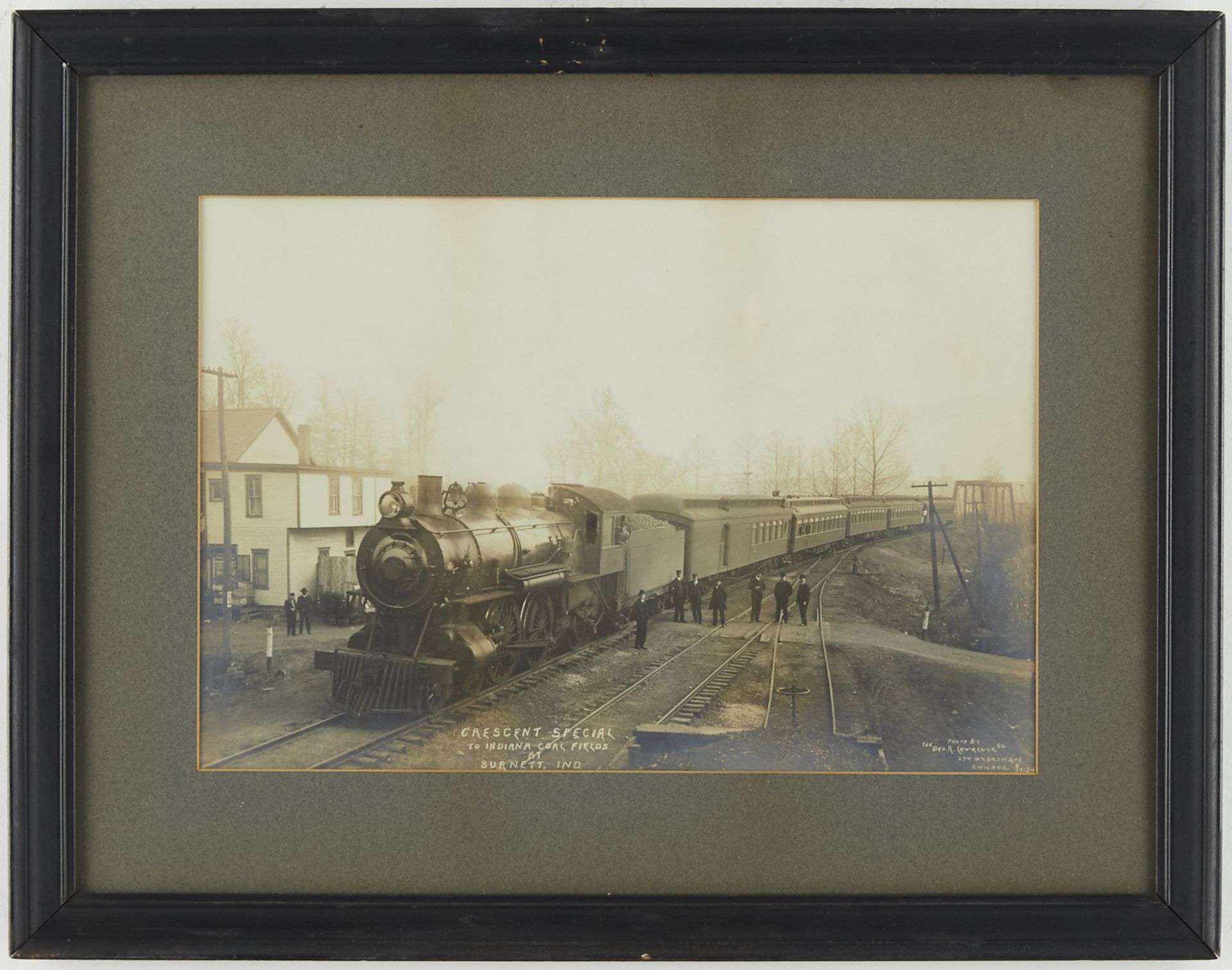 Antique "Crescent Special" Indiana Train Photograph - Image 2 of 4