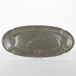 Kayserzinn Art Nouveau Pewter Fish Plate