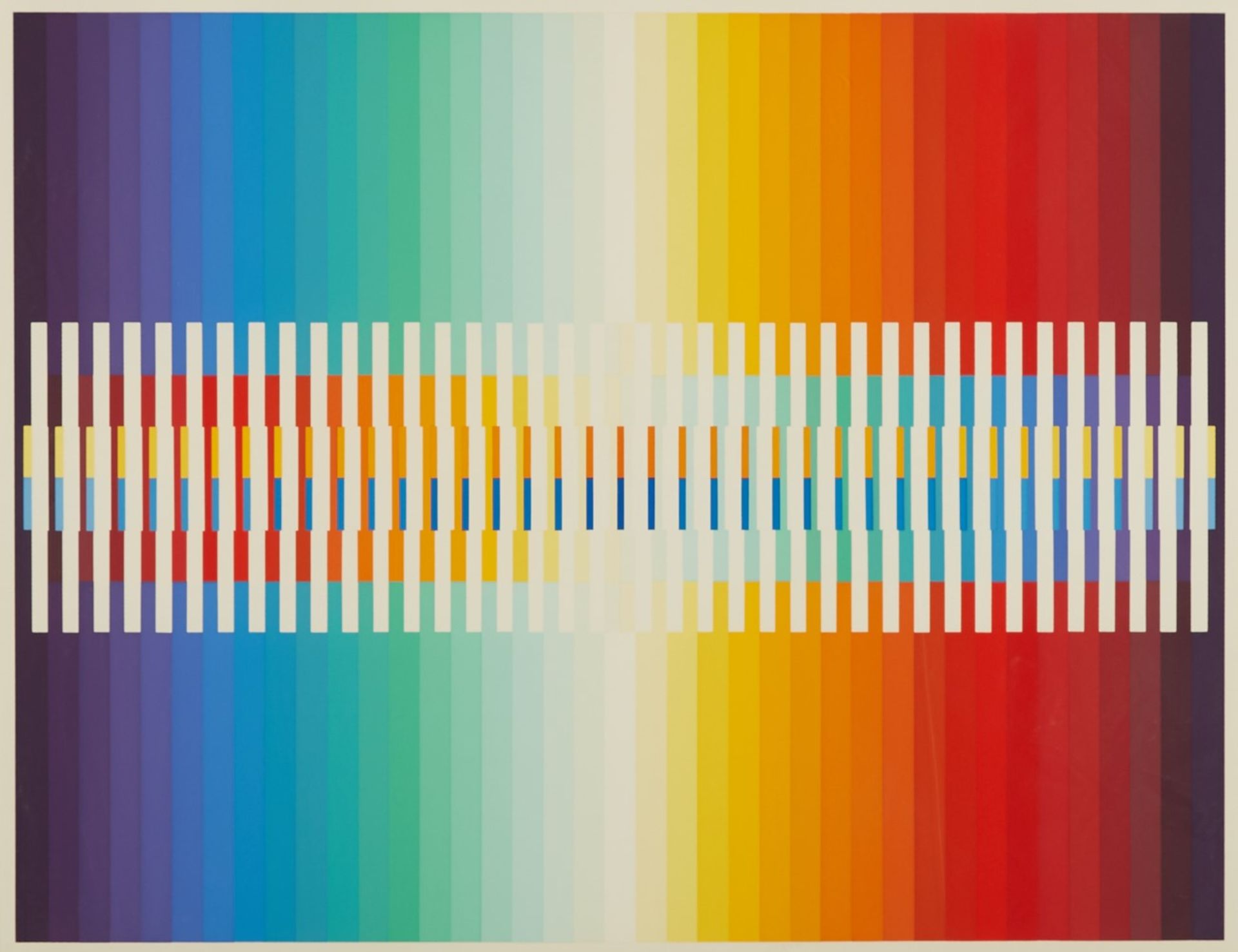 Yaacov Agam "Integrated Rainbow" Silkscreen Serigraph