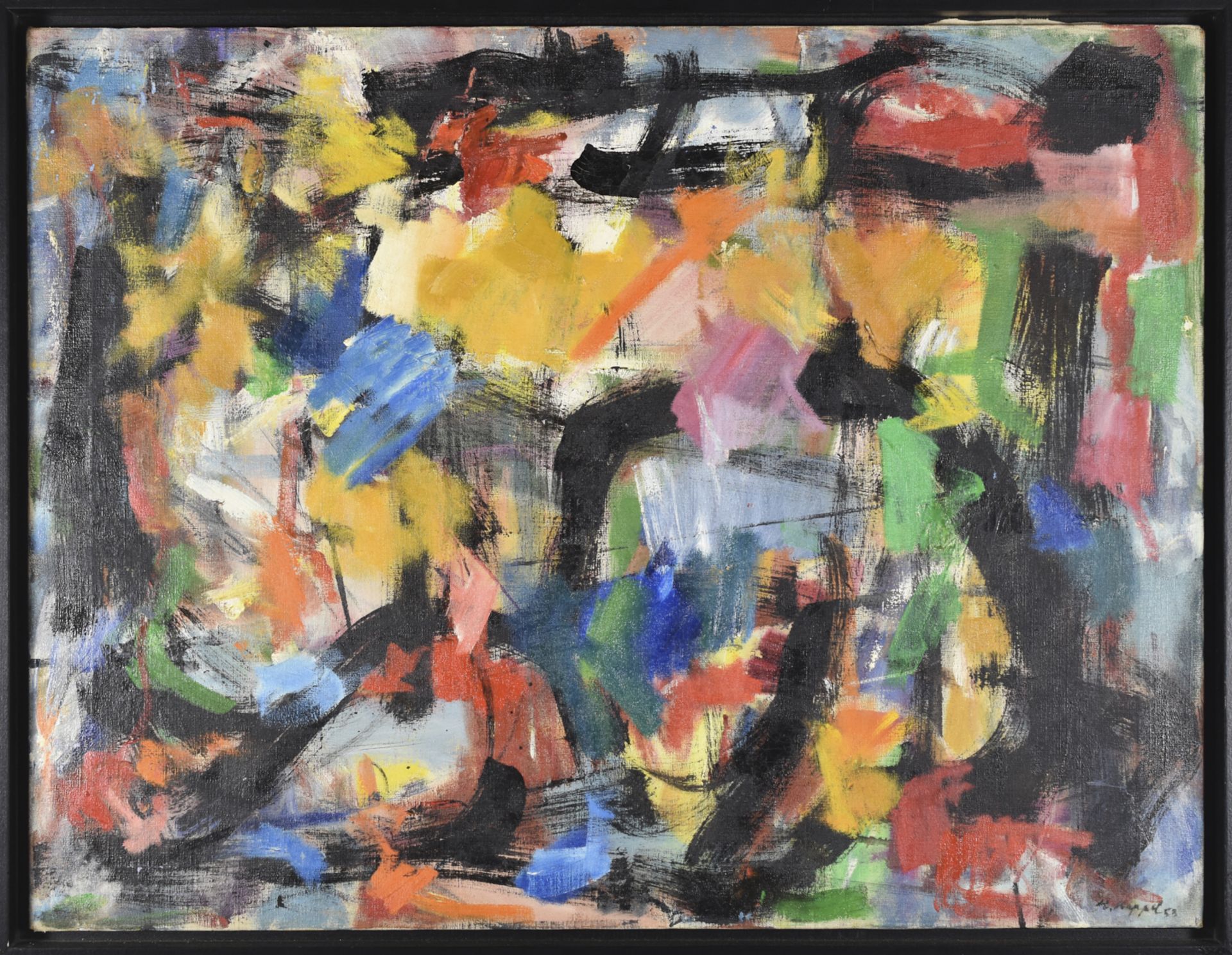 Hugh Kappel Abstract Oil on Canvas - Bild 2 aus 3